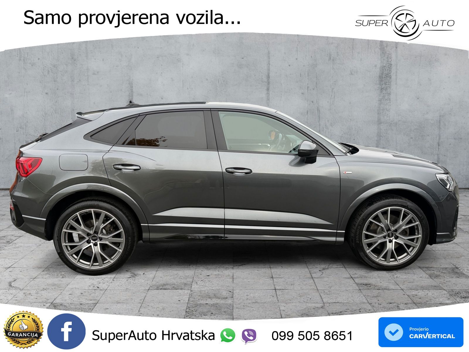Audi Q3 Sportback 40 TFSI (190 KS) quattro S tronic S line LED+GR SJED+ACC