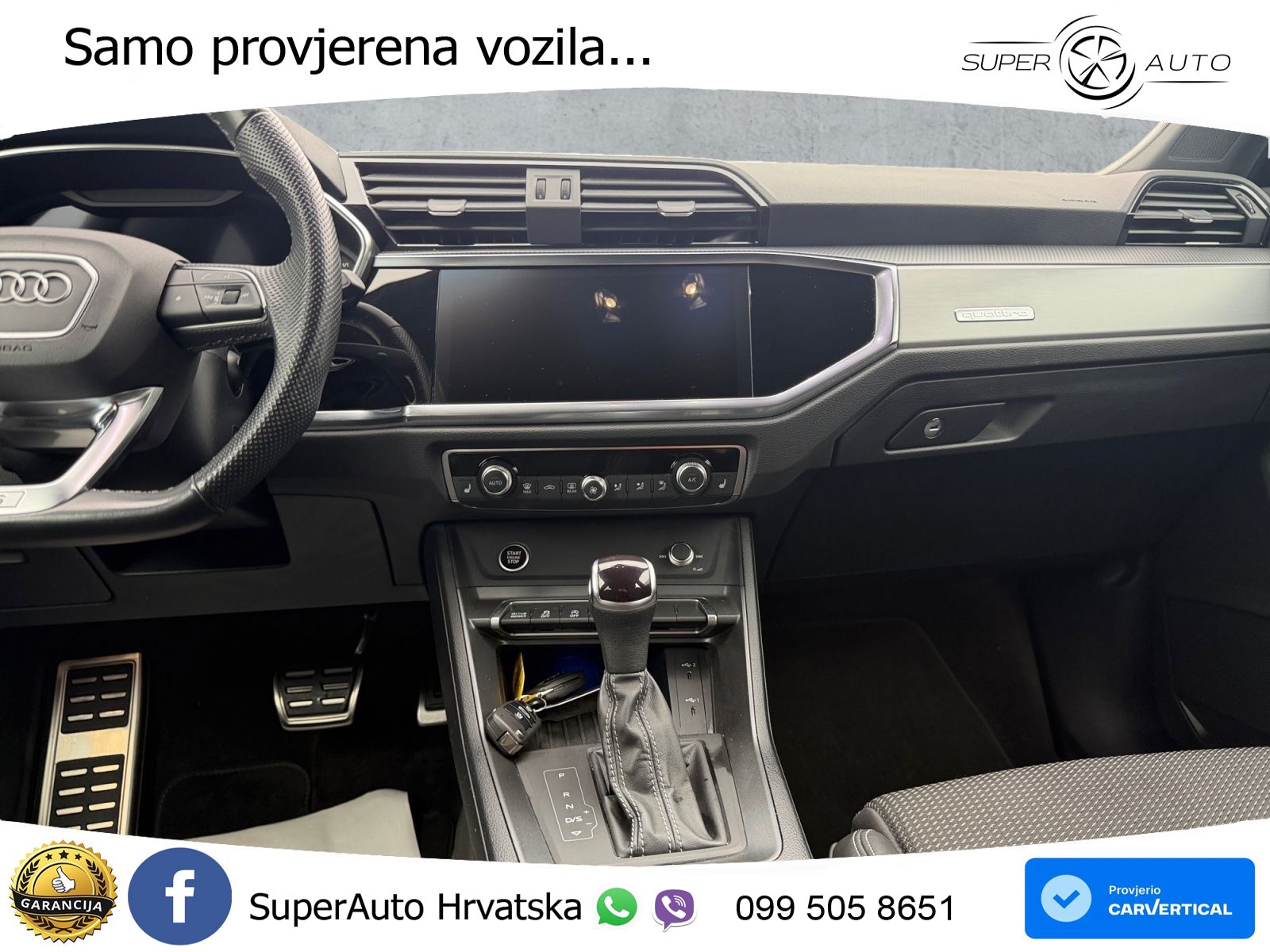 Audi Q3 Sportback 40 TFSI (190 KS) quattro S tronic S line LED+GR SJED+ACC