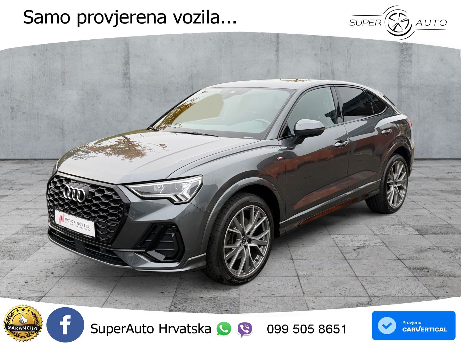 Audi Q3 Sportback 40 TFSI (190 KS) quattro S tronic S line LED+GR SJED+ACC