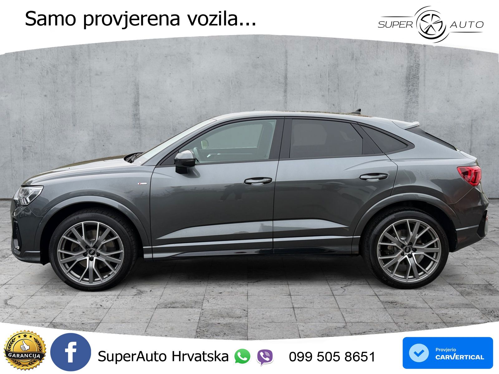Audi Q3 Sportback 40 TFSI (190 KS) quattro S tronic S line LED+GR SJED+ACC