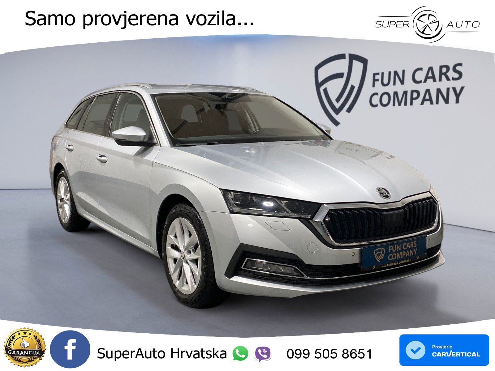 Škoda Octavia Combi 2.0 TDI (150 KS) DSG LED+GR SJED+ACC
