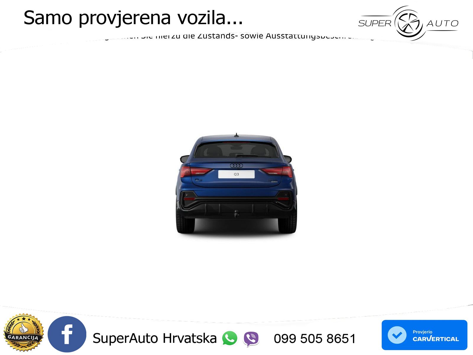Audi Q3 Sportback 40 TDI (200 KS) quattro S tronic S line MATRIX+GR SJED+KAM