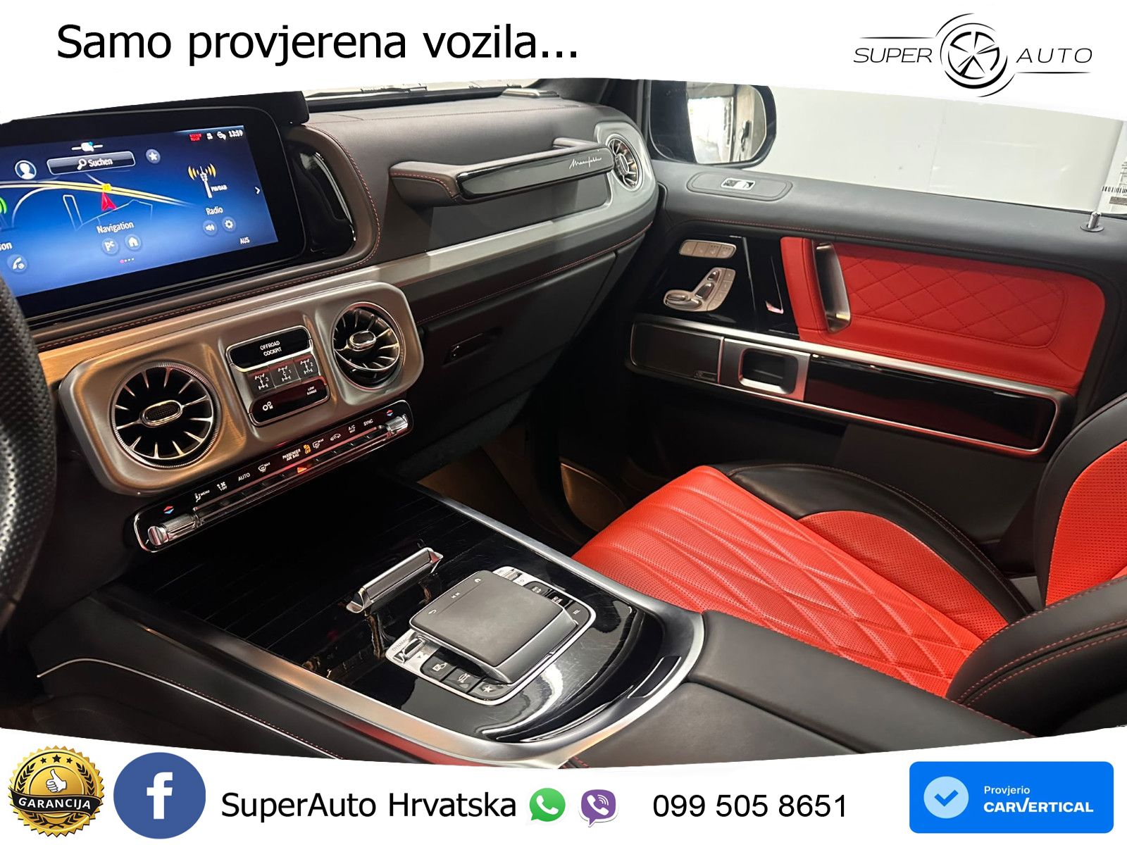 Mercedes G 450d Long (367 KS) 4MATIC 9G-TRONIC Manufaktur LED+GR SJED+ACC