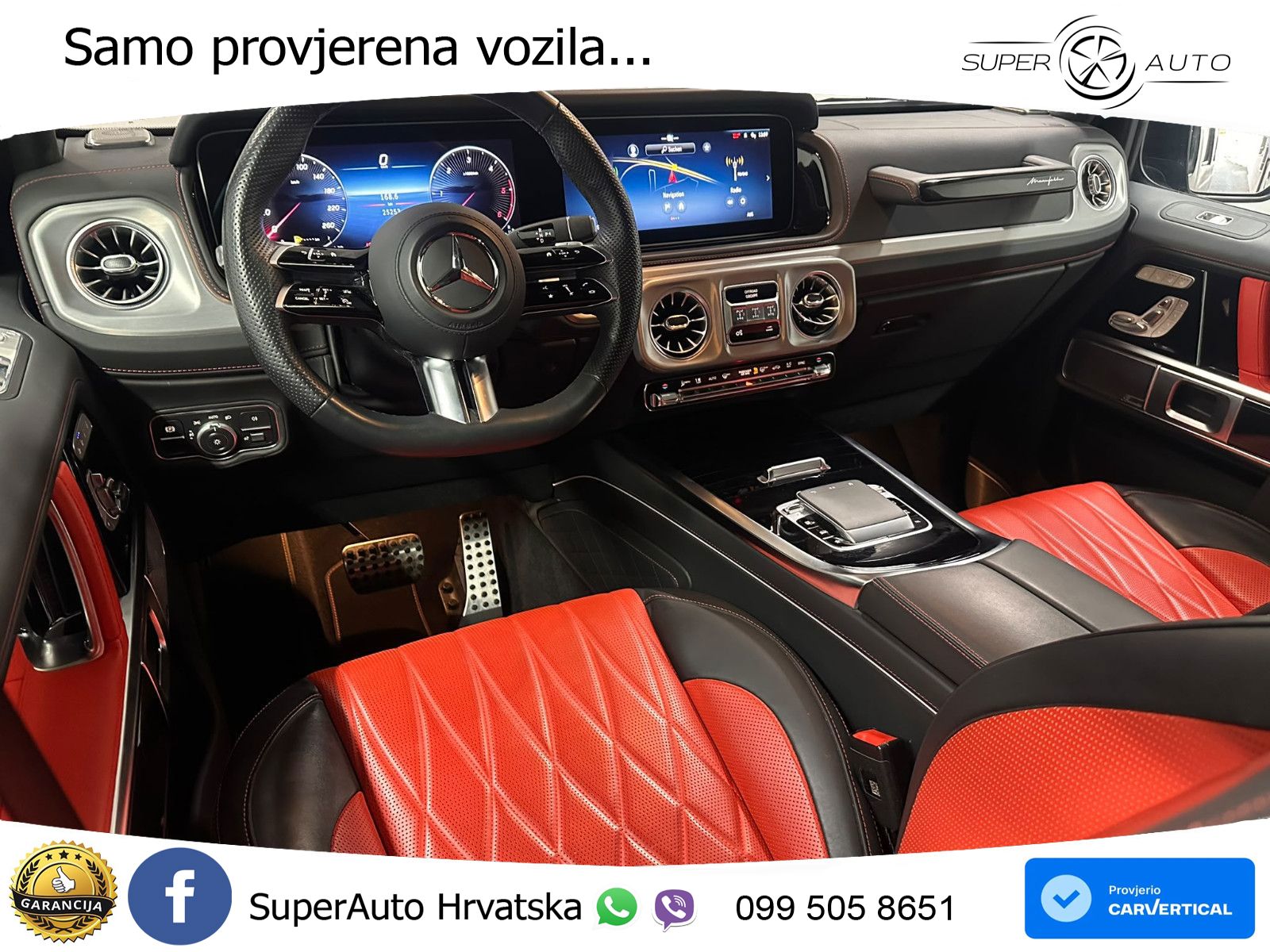Mercedes G 450d Long (367 KS) 4MATIC 9G-TRONIC Manufaktur LED+GR SJED+ACC