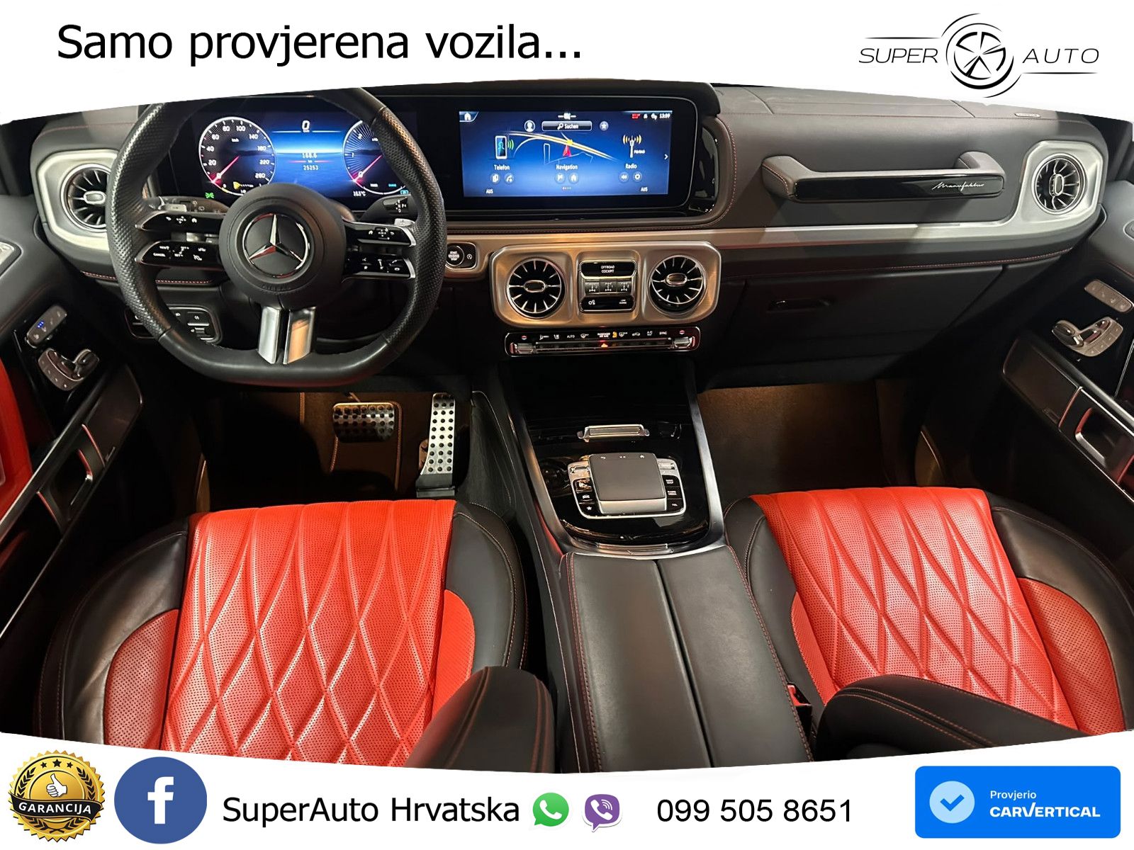 Mercedes G 450d Long (367 KS) 4MATIC 9G-TRONIC Manufaktur LED+GR SJED+ACC