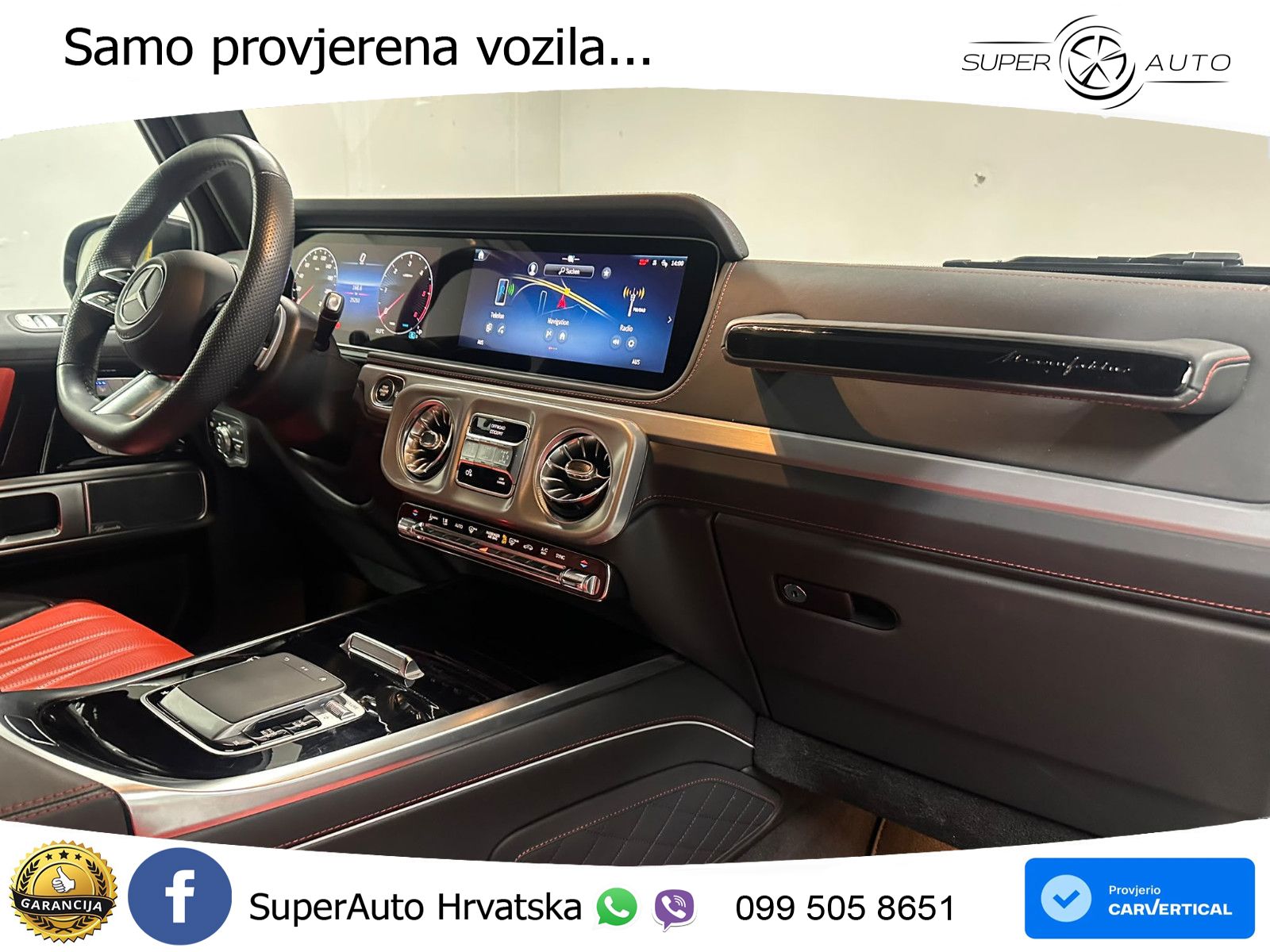 Mercedes G 450d Long (367 KS) 4MATIC 9G-TRONIC Manufaktur LED+GR SJED+ACC