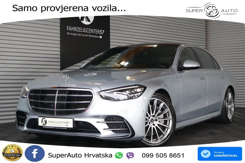 Mercedes S 580 V8 Long (503 KS) EQ Boost 4MATIC 9G-TRONIC AMG ZRAČNI+ACC+GR SJED+360+PANO
