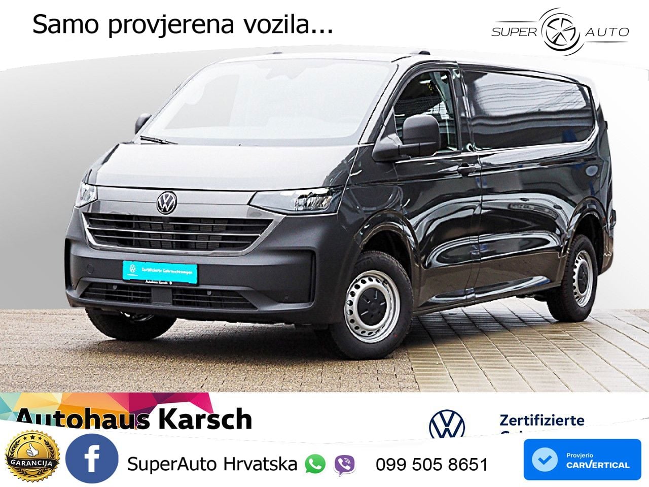 Volkswagen Transporter Kasten T7 2.0 TDI LR KLIMA, BODEN 110 KS