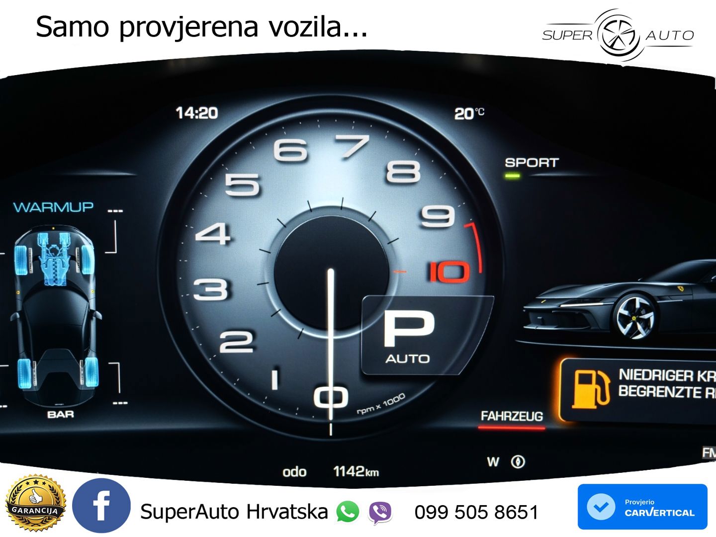 Ferrari 12Cilindri 6.5 V12 (830 KS) DCT MATRIX+GR SJED+KAM