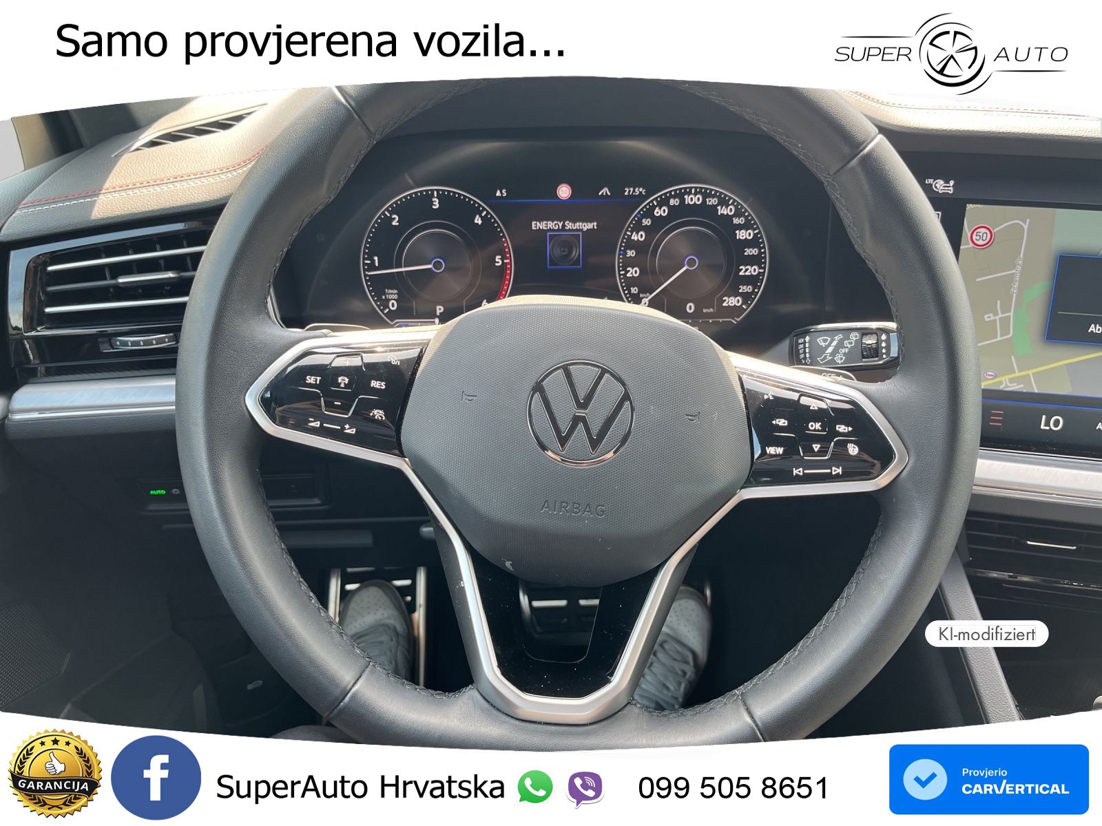 Volkswagen Touareg 3.0 V6 TDI (286 KS) 4MOTION Tiptronic R-Line ZRAČNI+ACC+4xGR SJED+KAM