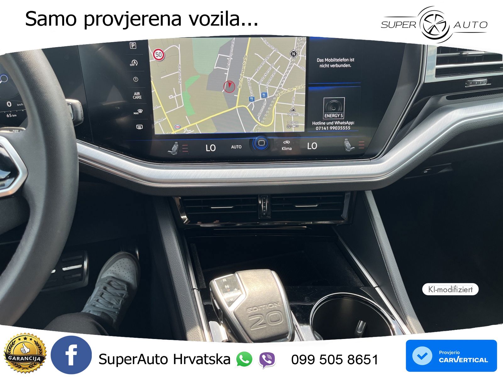 Volkswagen Touareg 3.0 V6 TDI (286 KS) 4MOTION Tiptronic R-Line ZRAČNI+ACC+4xGR SJED+KAM