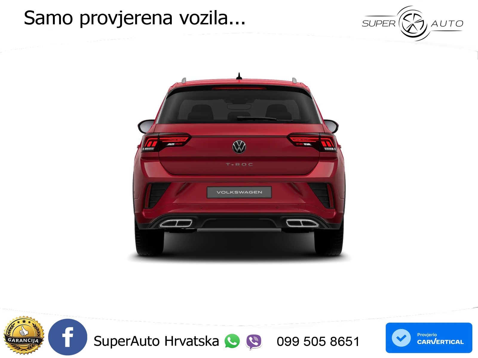 Volkswagen T-Roc 1.5 TSI (150 KS) DSG R-Line LED+GR SJED+ACC