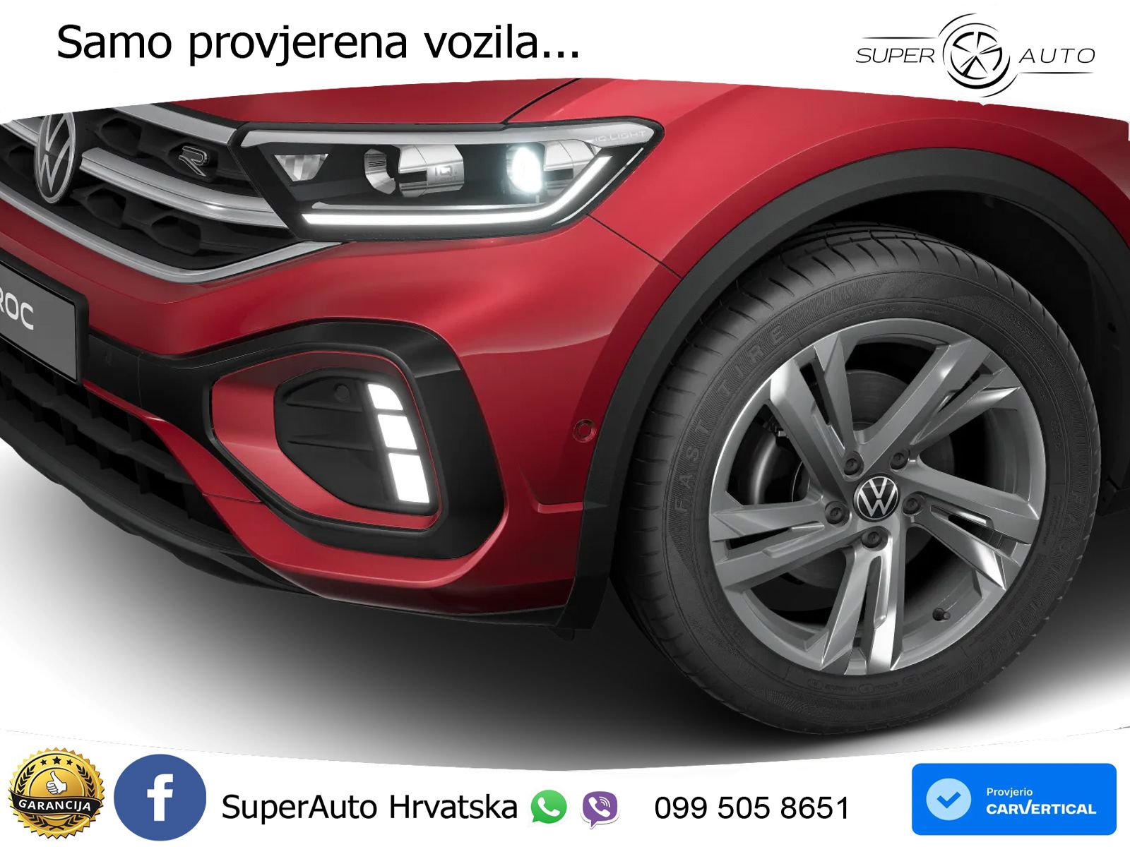 Volkswagen T-Roc 1.5 TSI (150 KS) DSG R-Line LED+GR SJED+ACC