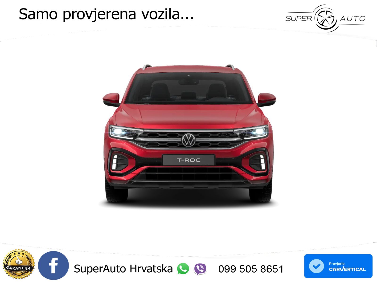 Volkswagen T-Roc 1.5 TSI (150 KS) DSG R-Line LED+GR SJED+ACC