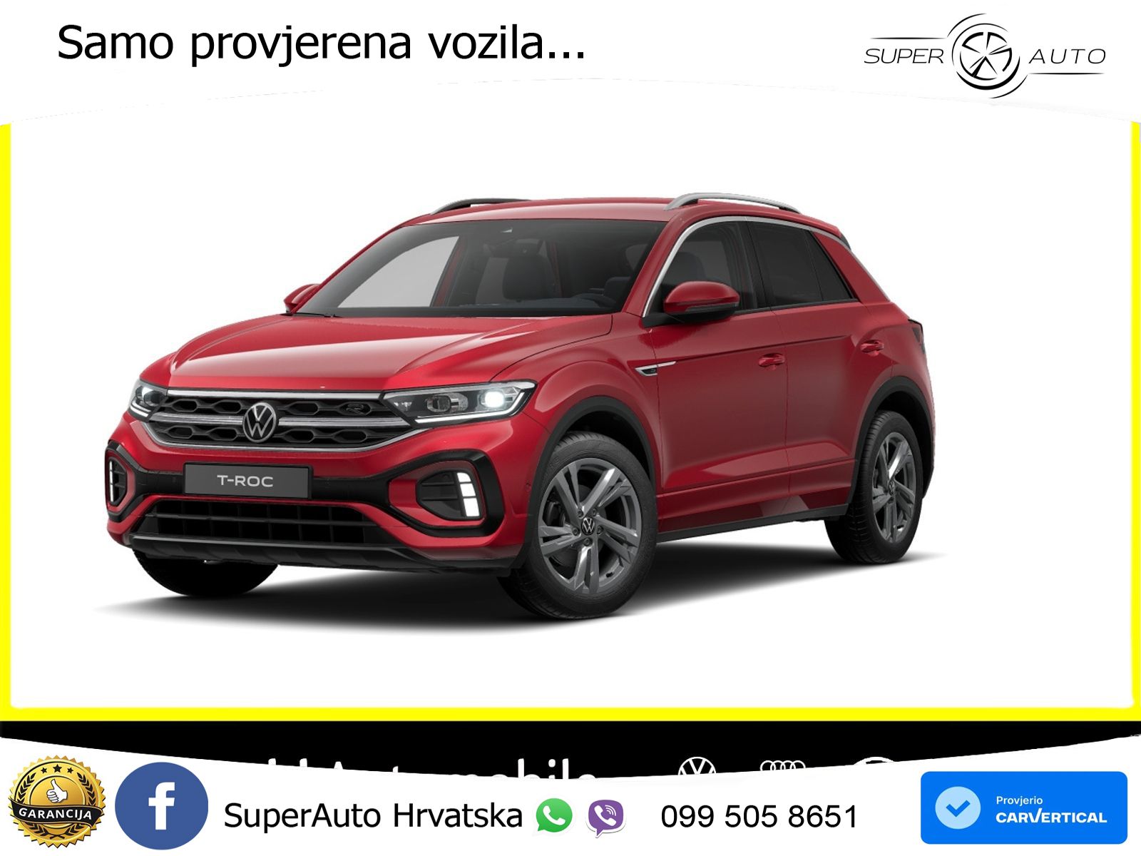 Volkswagen T-Roc 1.5 TSI (150 KS) DSG R-Line LED+GR SJED+ACC