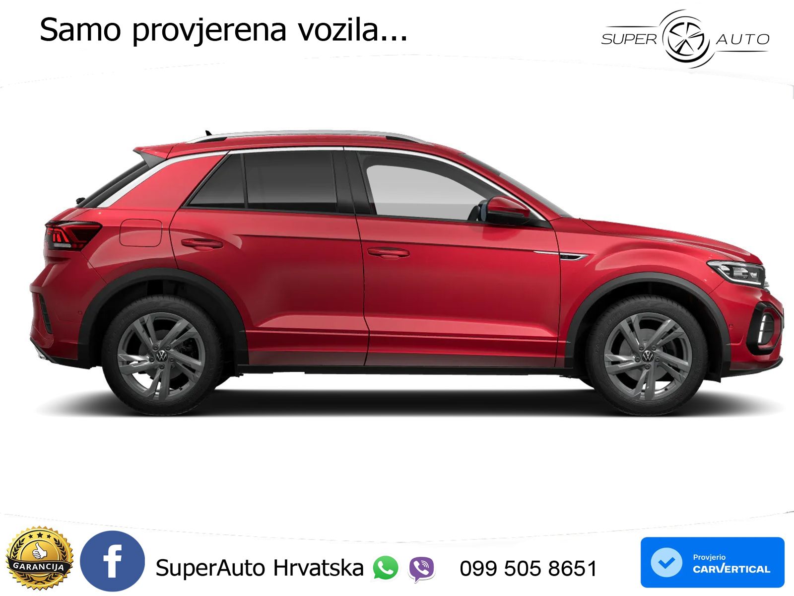 Volkswagen T-Roc 1.5 TSI (150 KS) DSG R-Line LED+GR SJED+ACC
