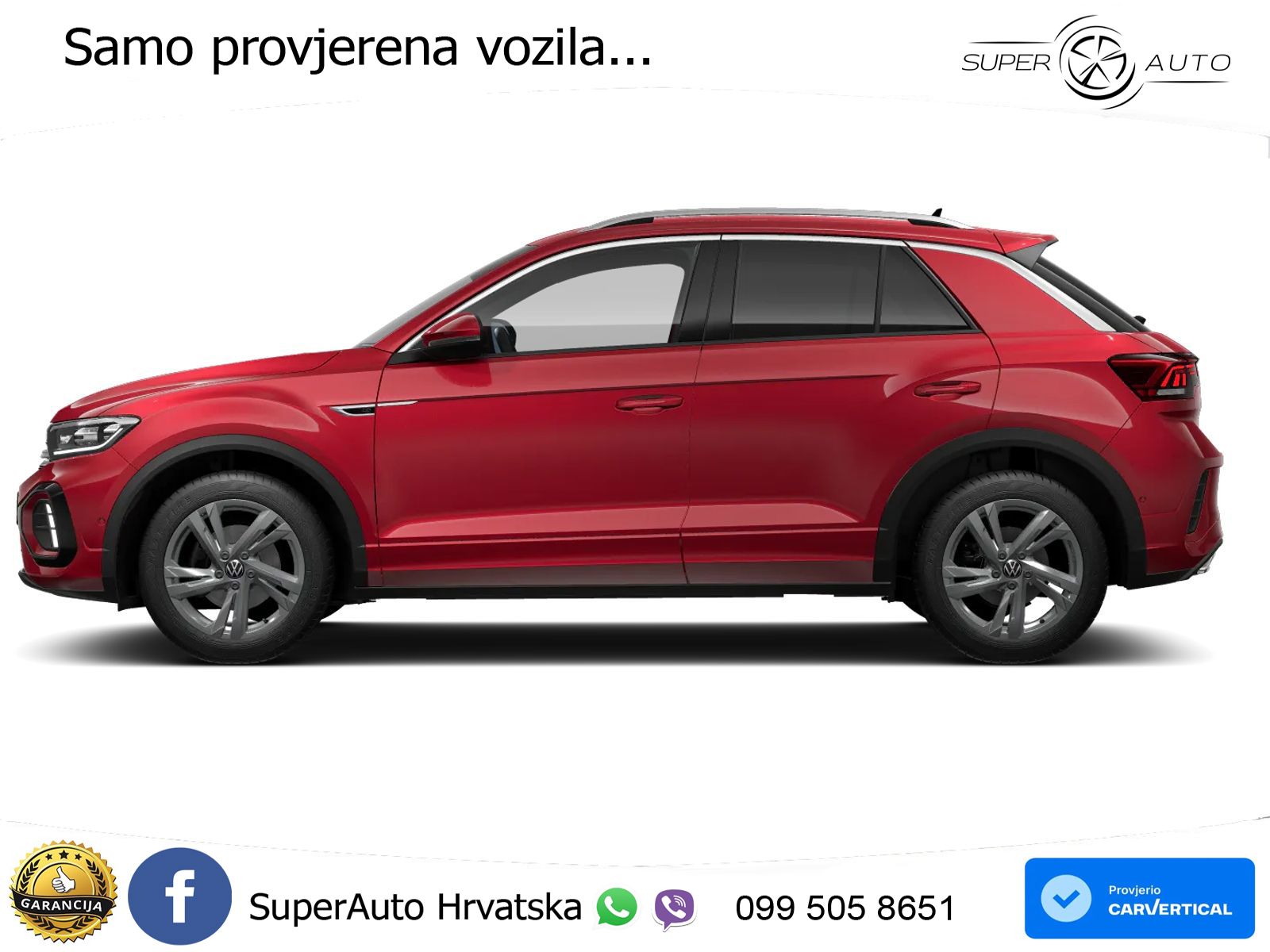 Volkswagen T-Roc 1.5 TSI (150 KS) DSG R-Line LED+GR SJED+ACC