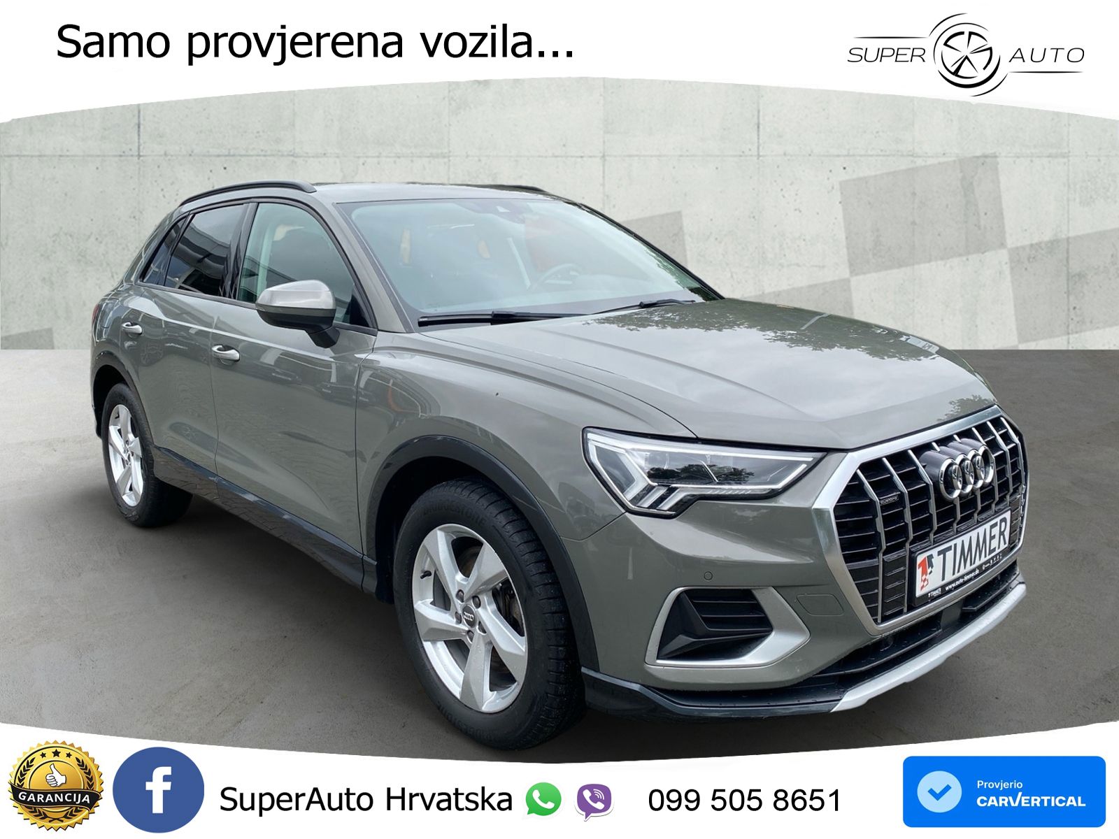 Audi Q3 40 TDI (190 KS) quattro S tronic advanced LED+GR SJED+ACC