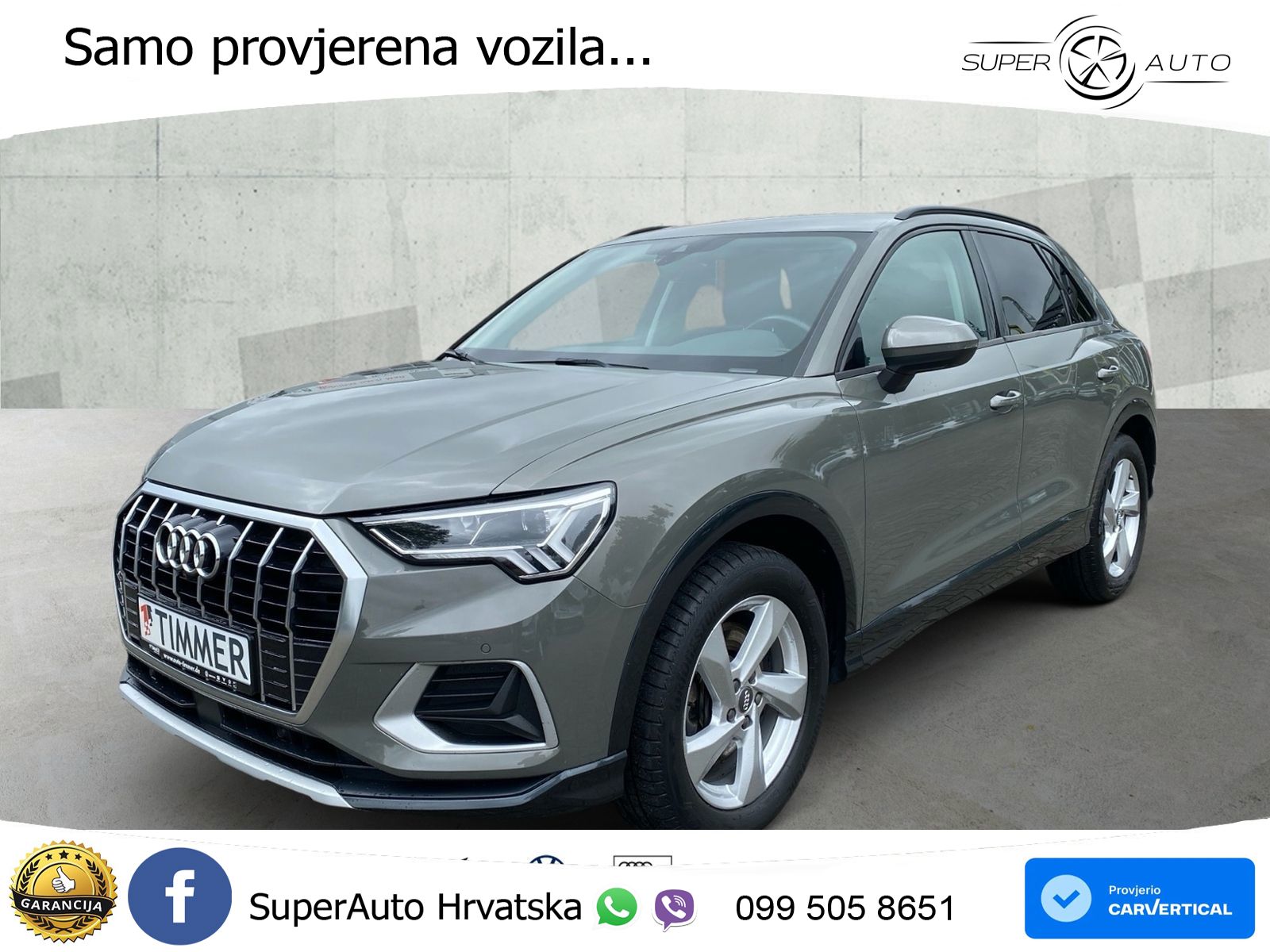 Audi Q3 40 TDI (190 KS) quattro S tronic advanced LED+GR SJED+ACC