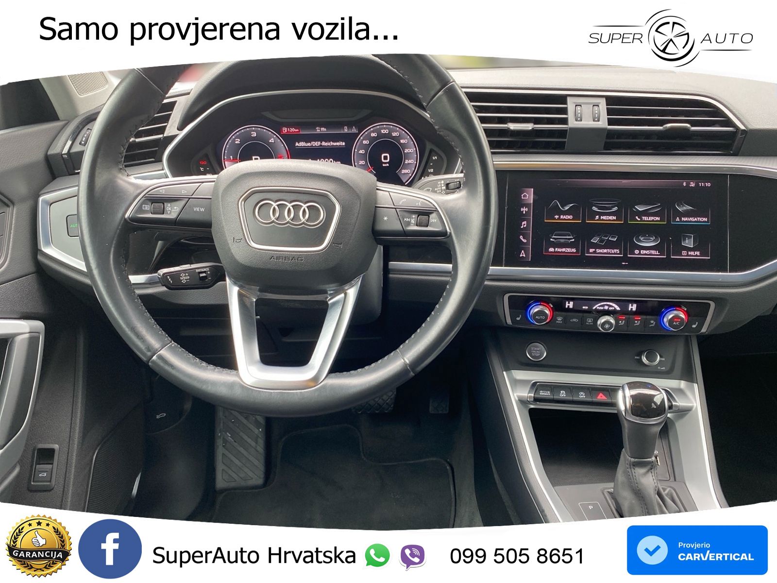 Audi Q3 40 TDI (190 KS) quattro S tronic advanced LED+GR SJED+ACC