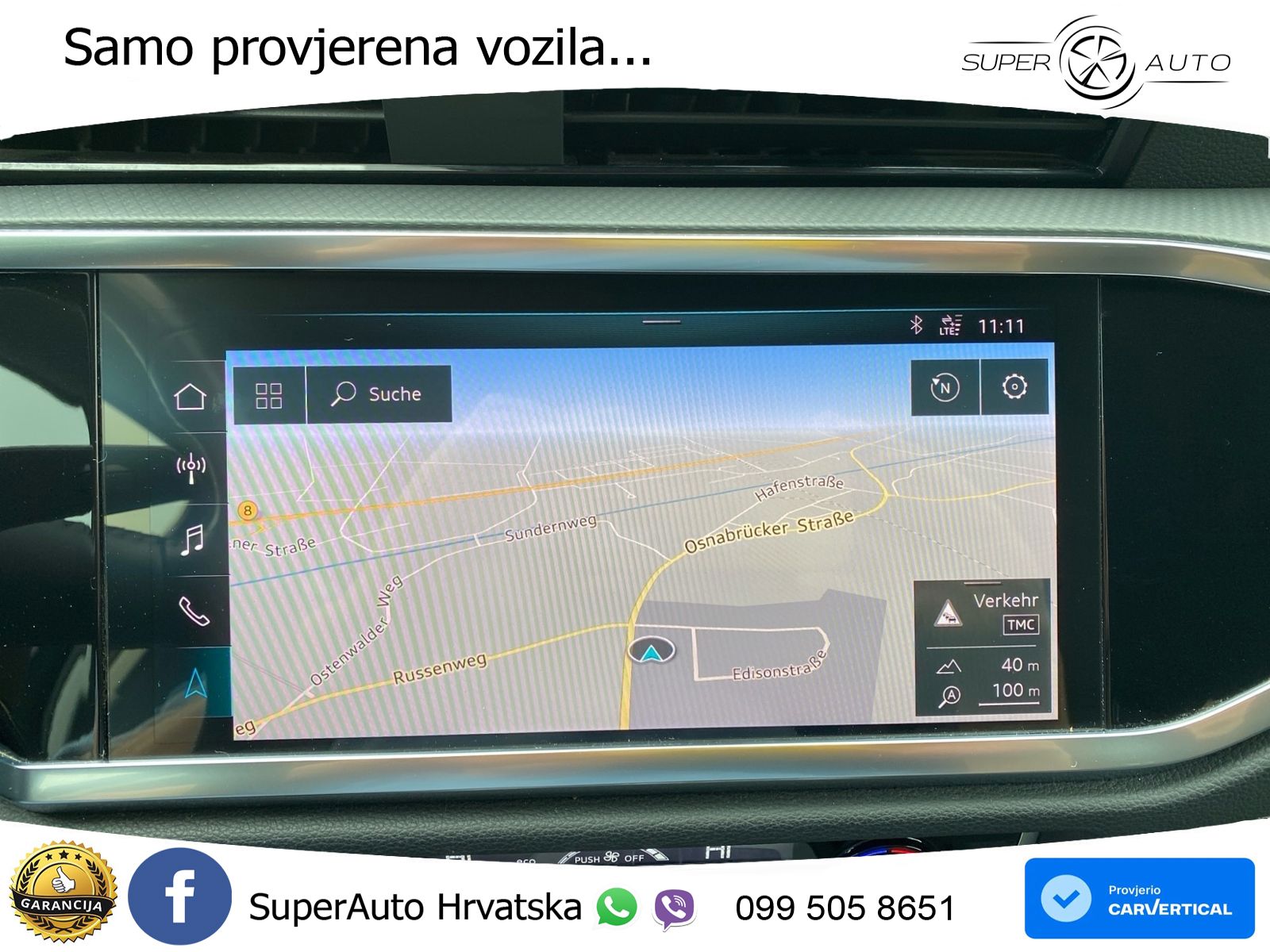 Audi Q3 40 TDI (190 KS) quattro S tronic advanced LED+GR SJED+ACC