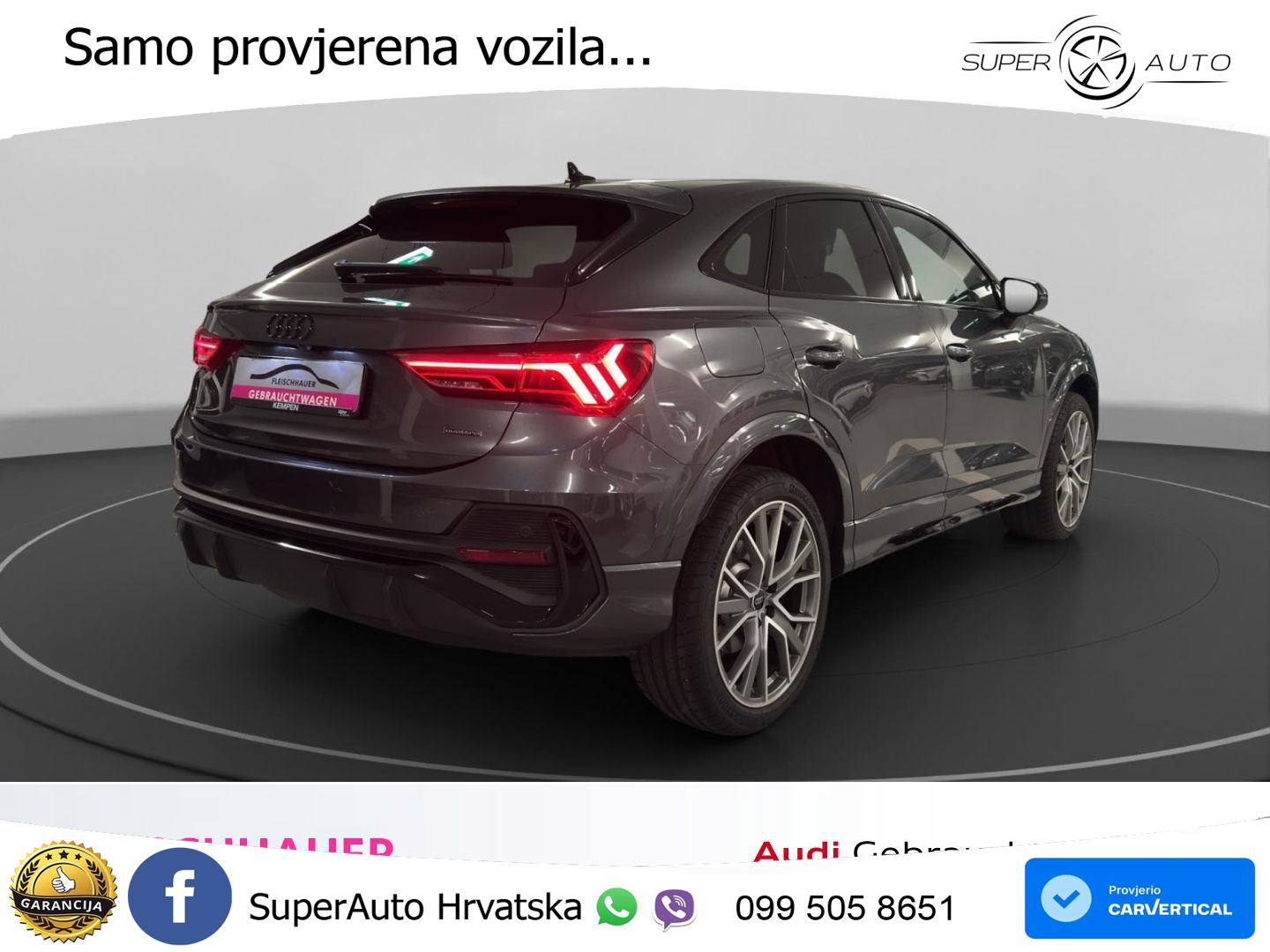 Audi Q3 II Sportback 40 TFSI (190 KS) quattro S tronic S line MATRIX+GR SJED+KAM