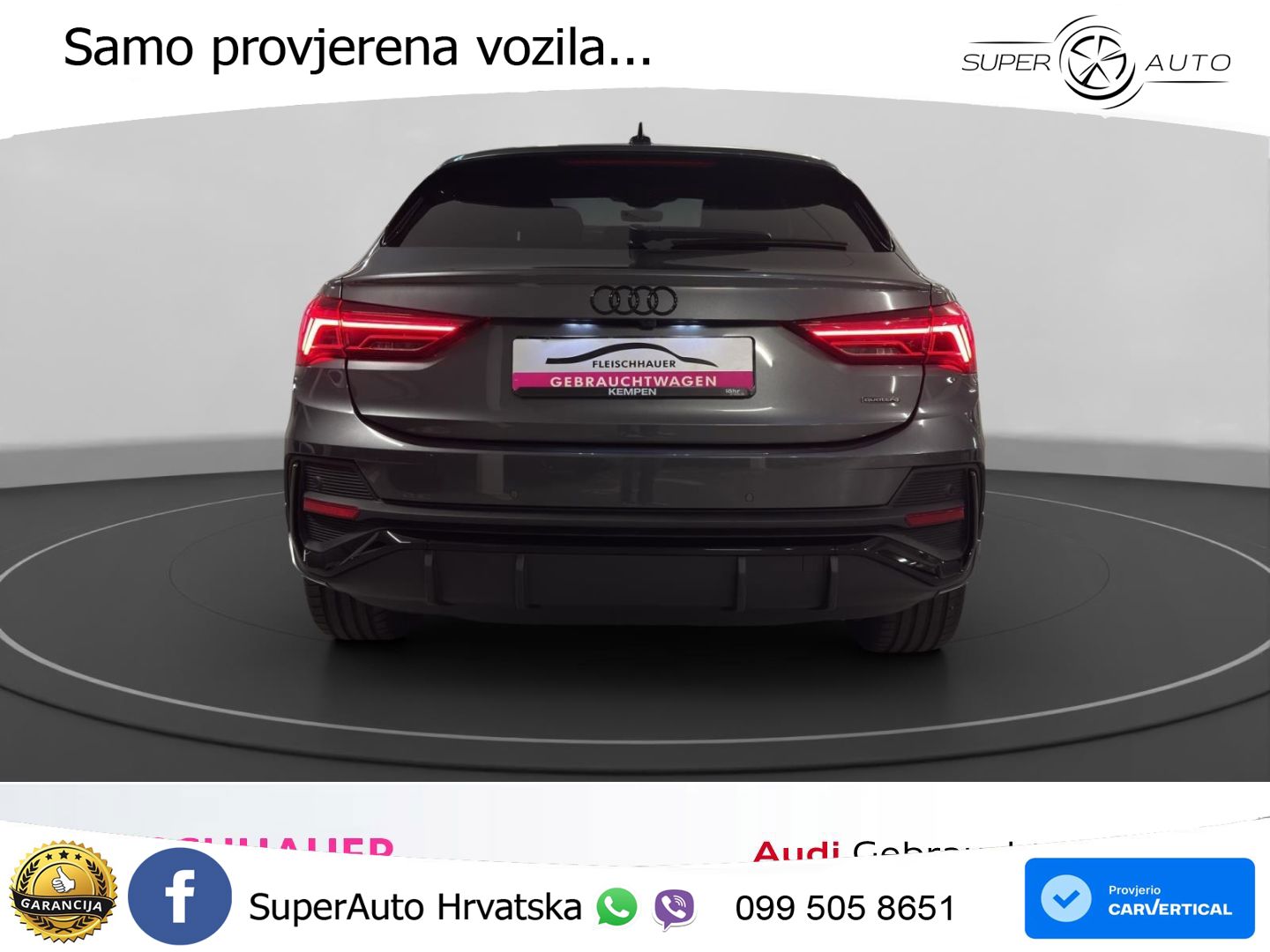 Audi Q3 II Sportback 40 TFSI (190 KS) quattro S tronic S line MATRIX+GR SJED+KAM
