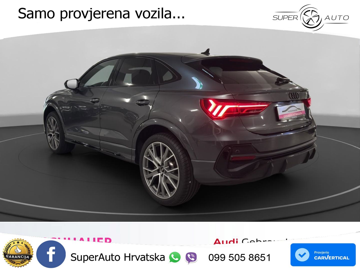 Audi Q3 II Sportback 40 TFSI (190 KS) quattro S tronic S line MATRIX+GR SJED+KAM