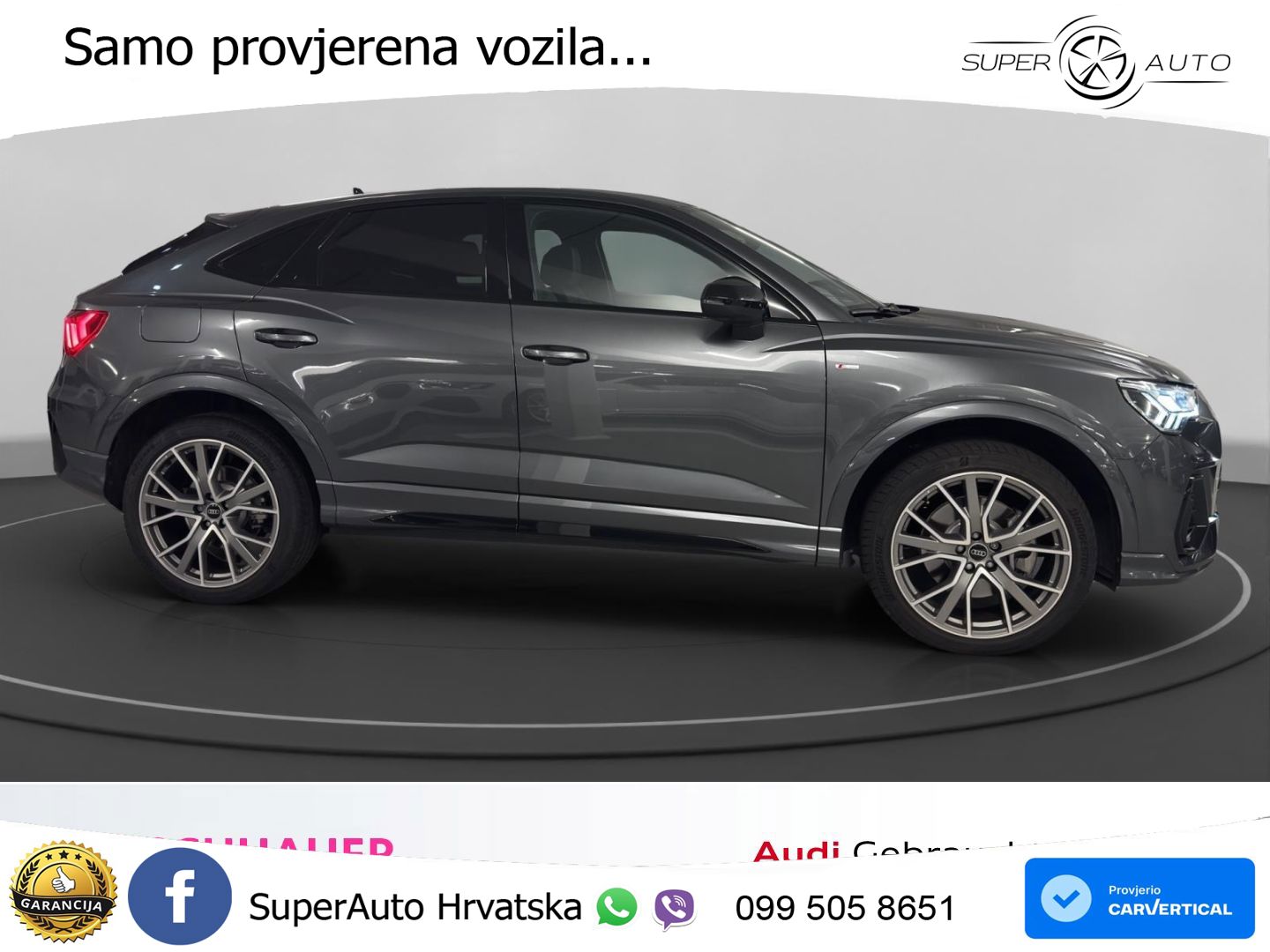 Audi Q3 II Sportback 40 TFSI (190 KS) quattro S tronic S line MATRIX+GR SJED+KAM