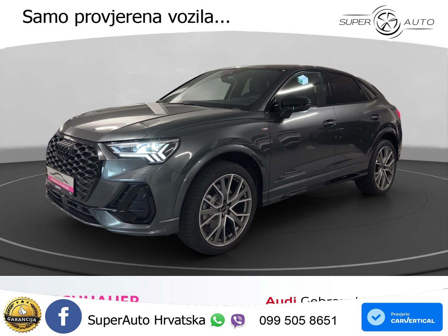 Audi Q3 II Sportback 40 TFSI (190 KS) quattro S tronic S line MATRIX+GR SJED+KAM