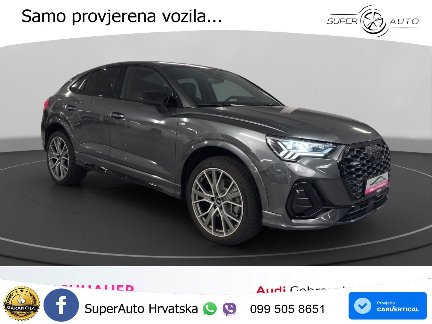 Audi Q3 II Sportback 40 TFSI (190 KS) quattro S tronic S line MATRIX+GR SJED+KAM