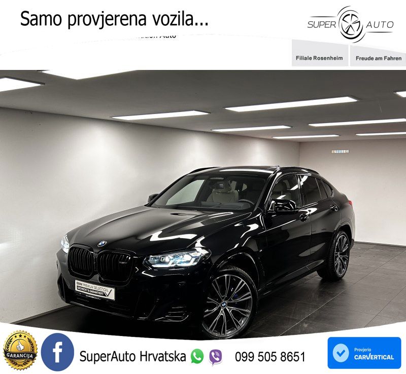 BMW X4 M40d (340 KS) xDrive Steptronic ACC+HEAD+4xGR SJED+360+PANO