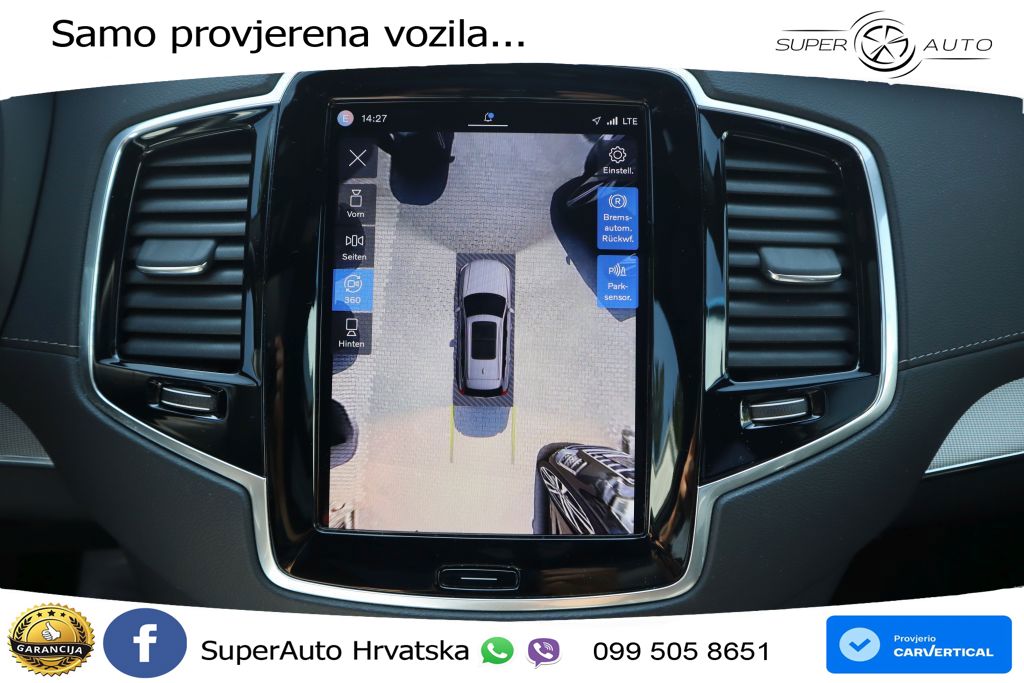 Volvo XC90 2.0 B5 Diesel AWD Automatic ACC+HEAD+4xGR SJED+360+PANO