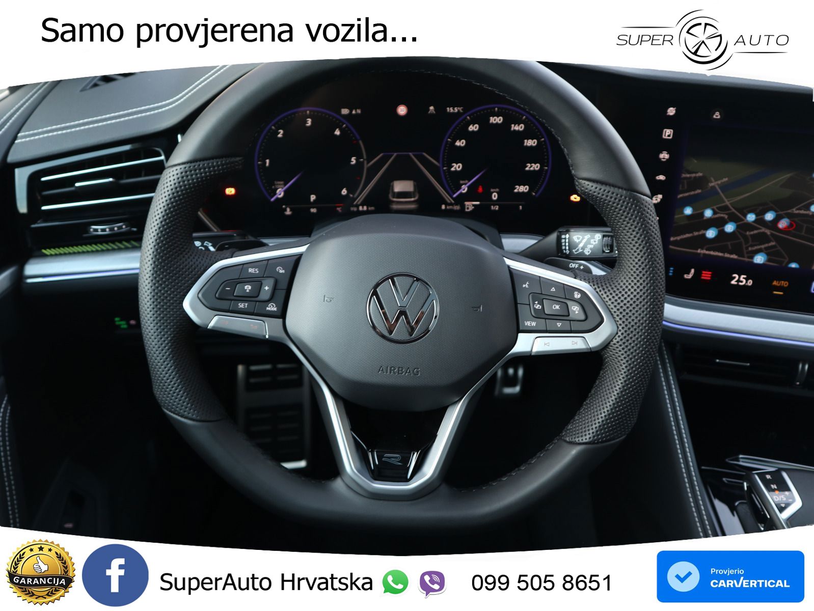 Volkswagen Touareg 3.0 V6 TDI (286 KS) 4MOTION Tiptronic ZRAČNI+ACC+GR SJED+KAM+PANO