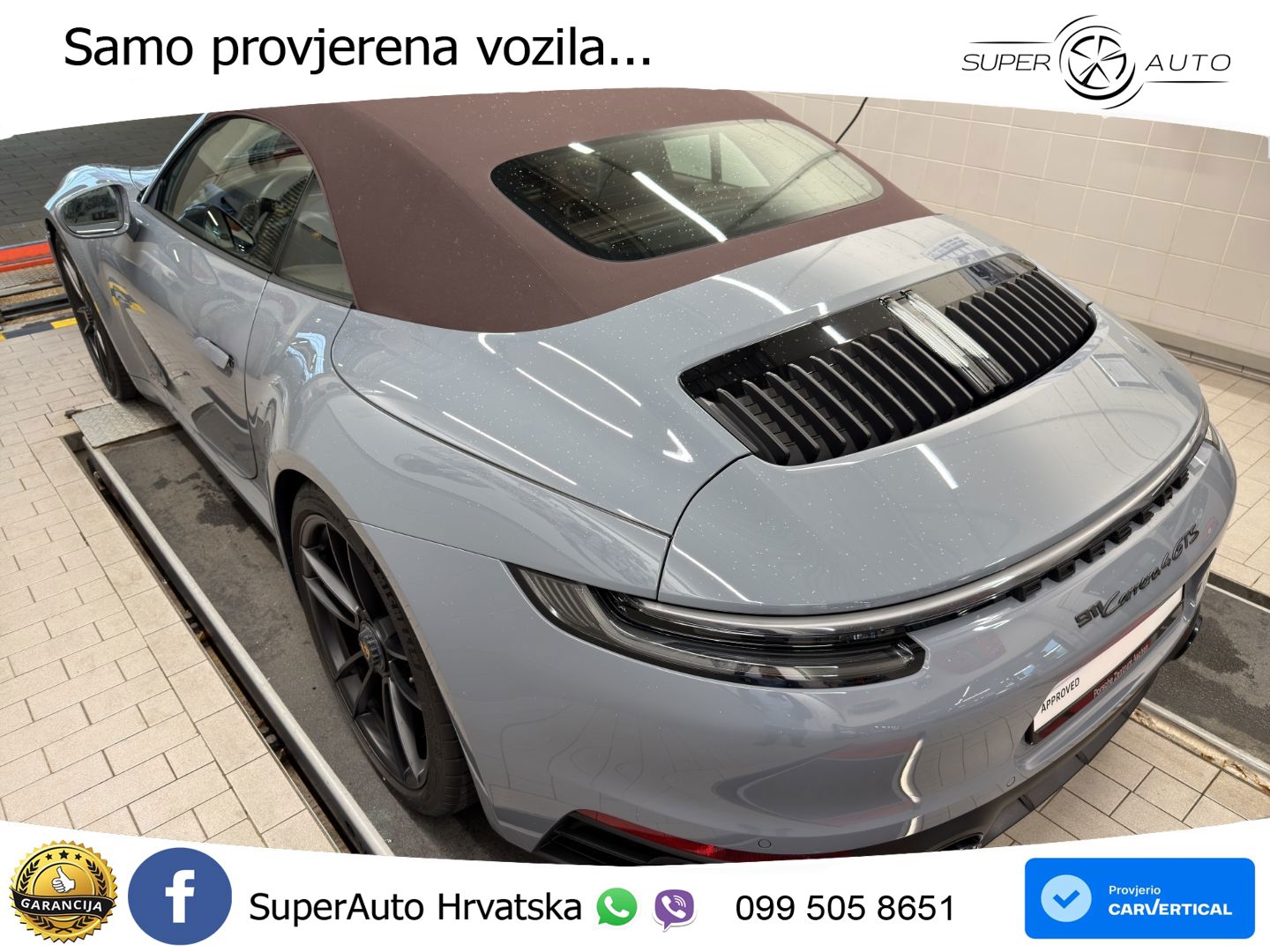 Porsche 911 Carrera 4 GTS Cabriolet 3.0 (480 KS) PDK LED+GR SJED+ACC