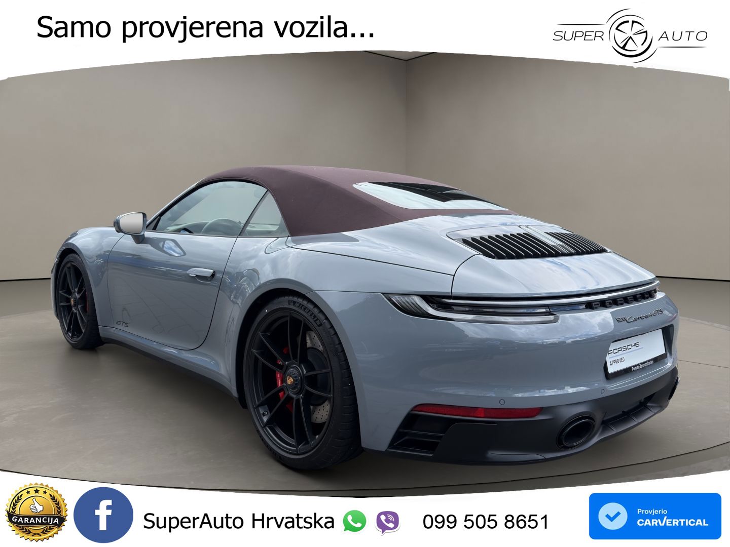 Porsche 911 Carrera 4 GTS Cabriolet 3.0 (480 KS) PDK LED+GR SJED+ACC