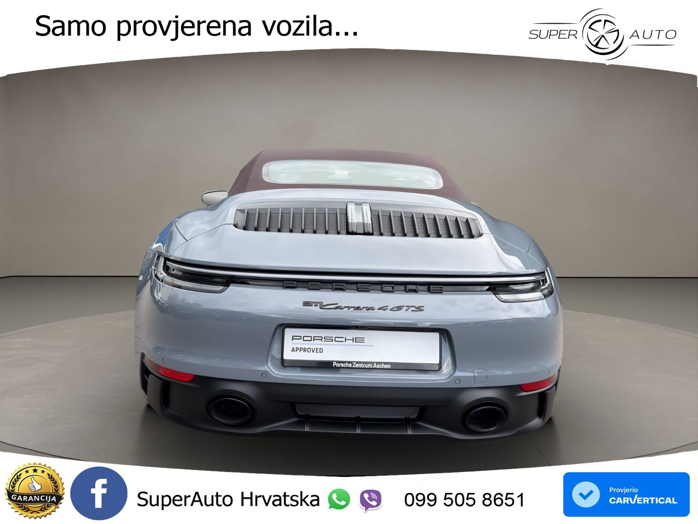 Porsche 911 Carrera 4 GTS Cabriolet 3.0 (480 KS) PDK LED+GR SJED+ACC