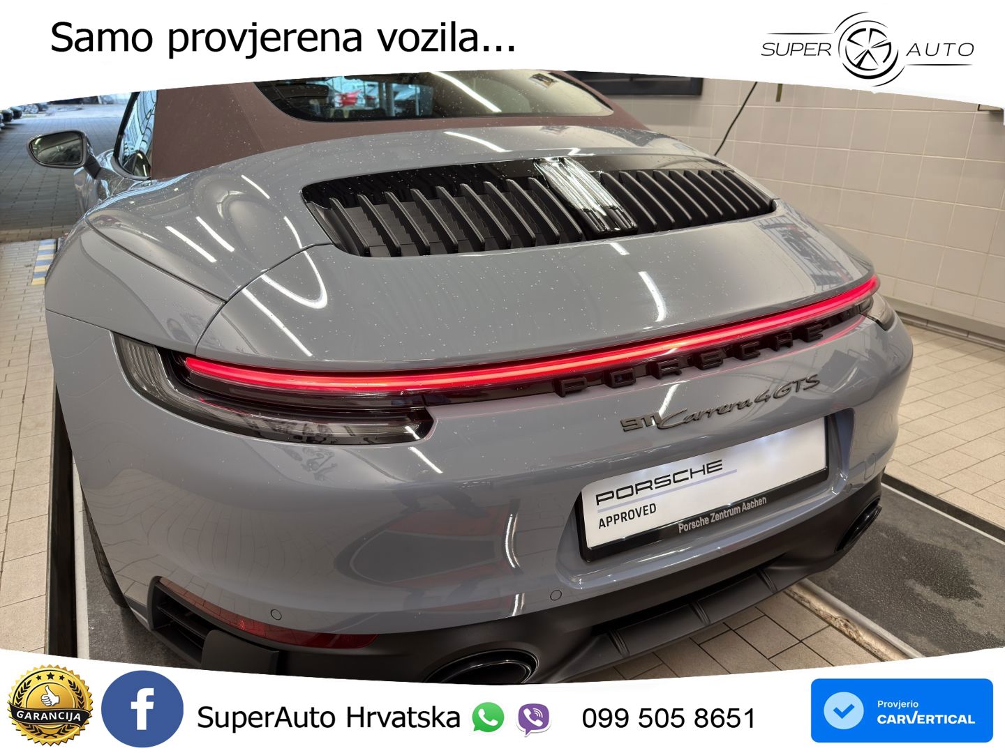 Porsche 911 Carrera 4 GTS Cabriolet 3.0 (480 KS) PDK LED+GR SJED+ACC