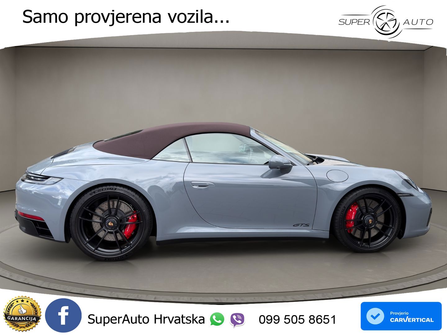 Porsche 911 Carrera 4 GTS Cabriolet 3.0 (480 KS) PDK LED+GR SJED+ACC