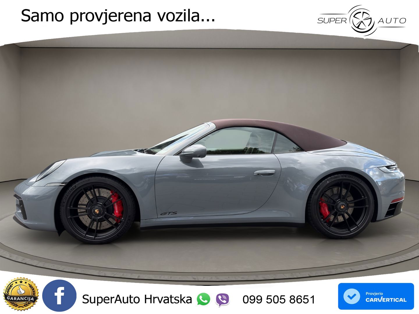 Porsche 911 Carrera 4 GTS Cabriolet 3.0 (480 KS) PDK LED+GR SJED+ACC