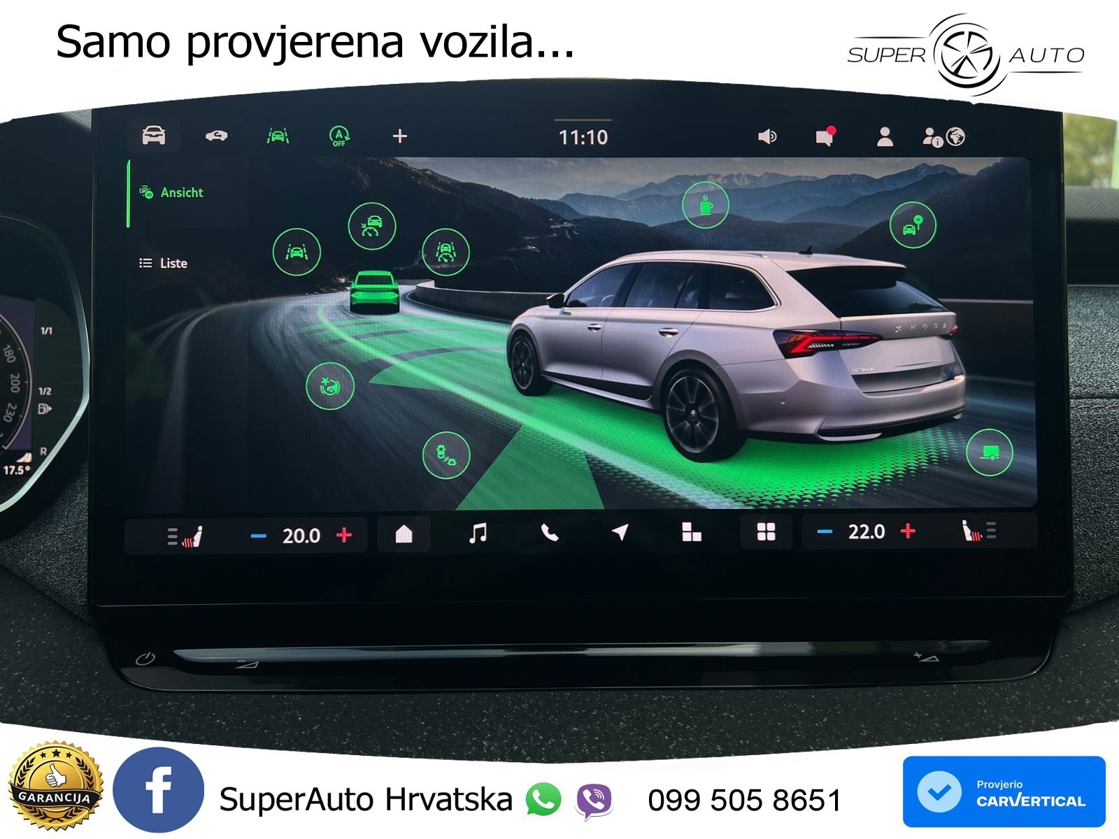 Škoda Octavia Combi 2.0 TDI (150 KS) DSG LED+GR SJED+ACC