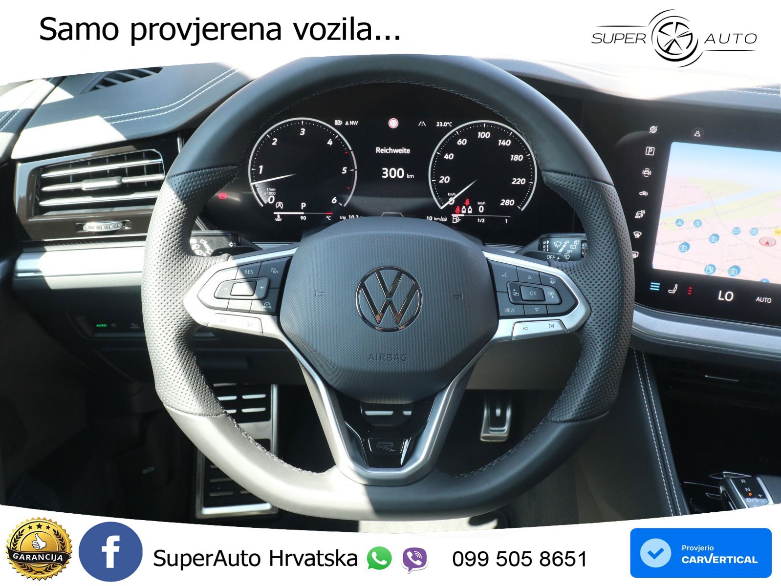 Volkswagen Touareg 3.0 V6 TDI (286 KS) 4MOTION Tiptronic R-Line ZRAČNI+ACC+GR SJED+KAM+PANO