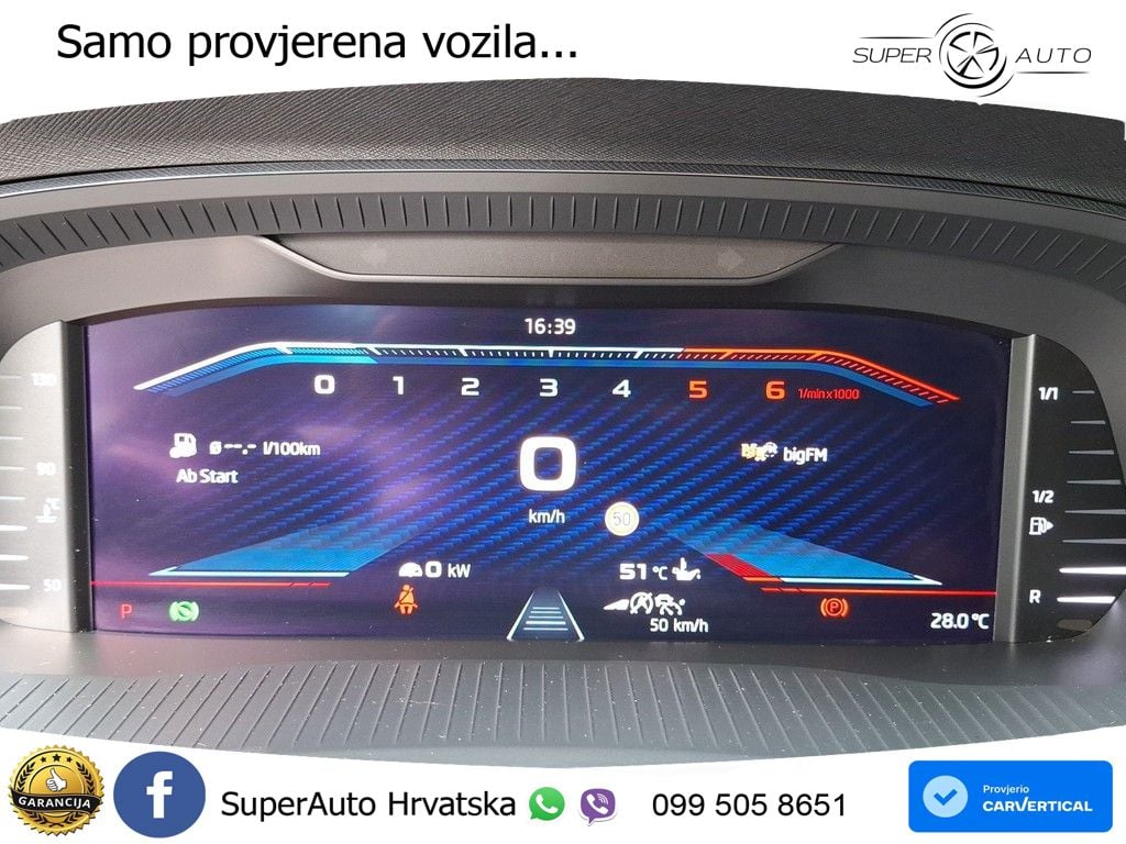 Škoda Octavia Combi RS 2.0 TDI (200 KS) DSG MATRIX+GR SJED+KAM