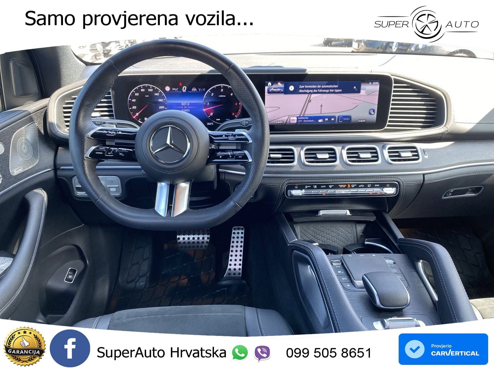 Mercedes GLE 450d (367 KS) EQ Boost 4MATIC 9G-TRONIC AMG ZRAČNI+ACC+GR SJED+360