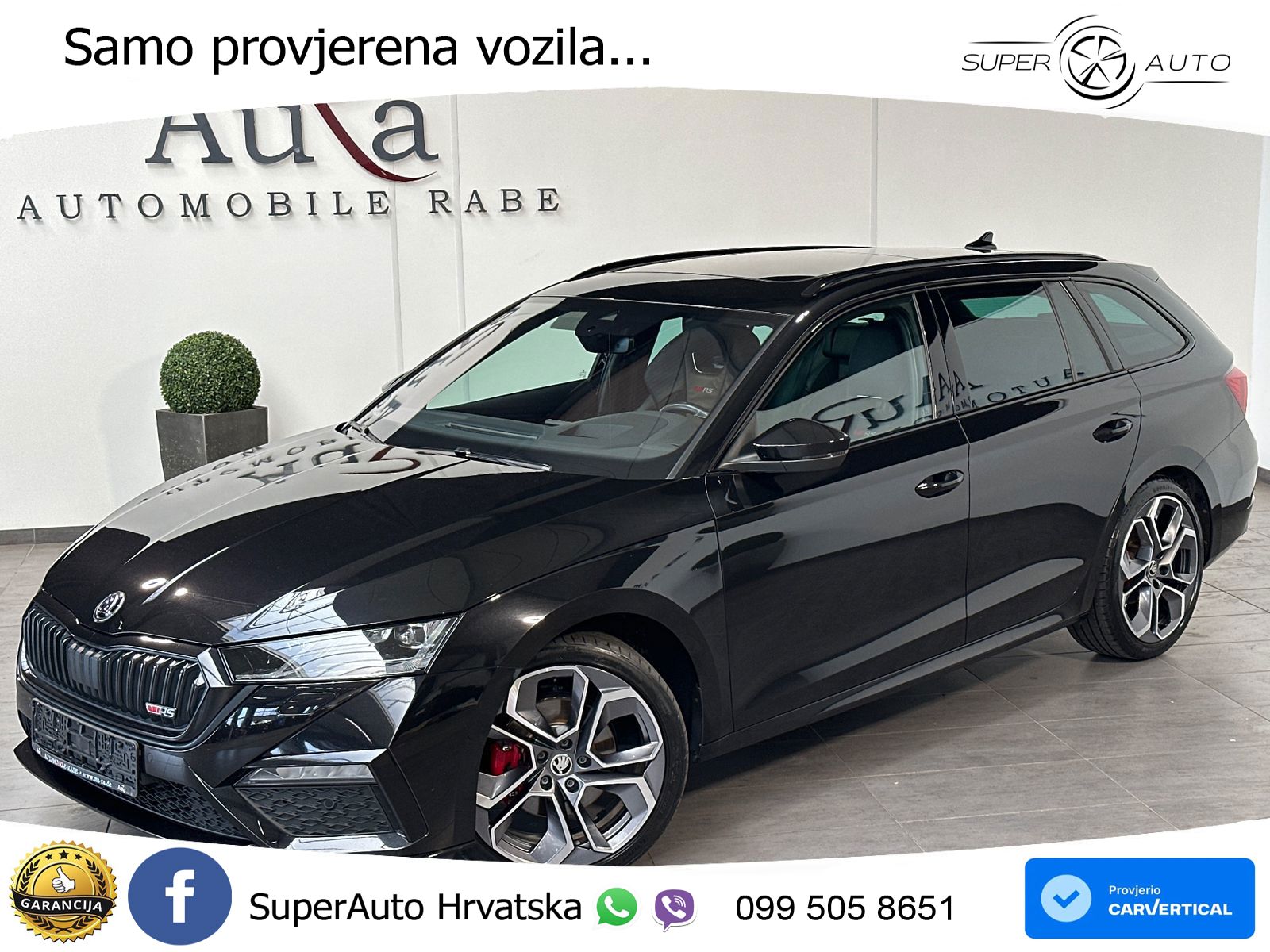 Škoda Octavia Combi RS 2.0 TDI (200 KS) DSG LED+GR SJED+ACC