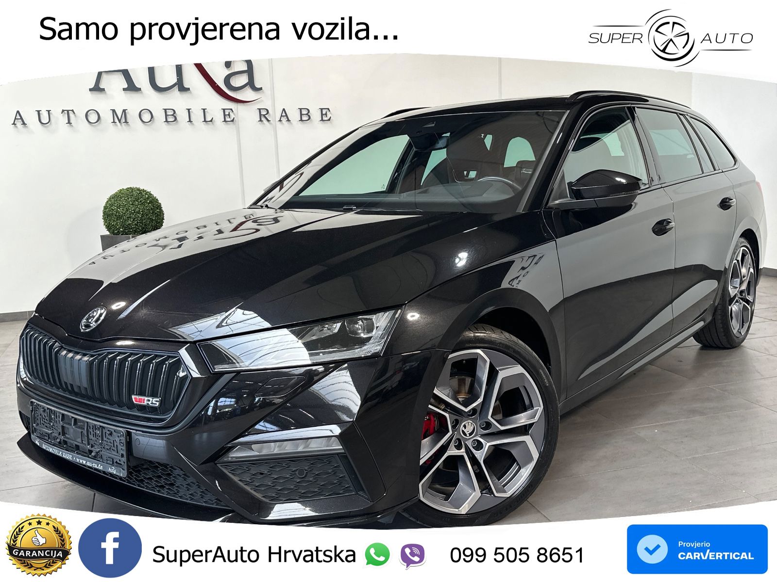 Škoda Octavia Combi RS 2.0 TDI (200 KS) DSG LED+GR SJED+ACC