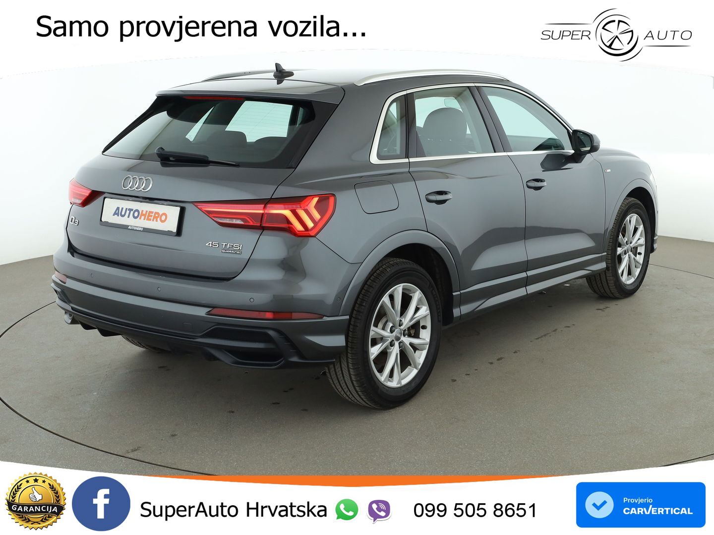 Audi Q3 45 TFSI (230 KS) quattro S tronic S line LED+GR SJED+ACC
