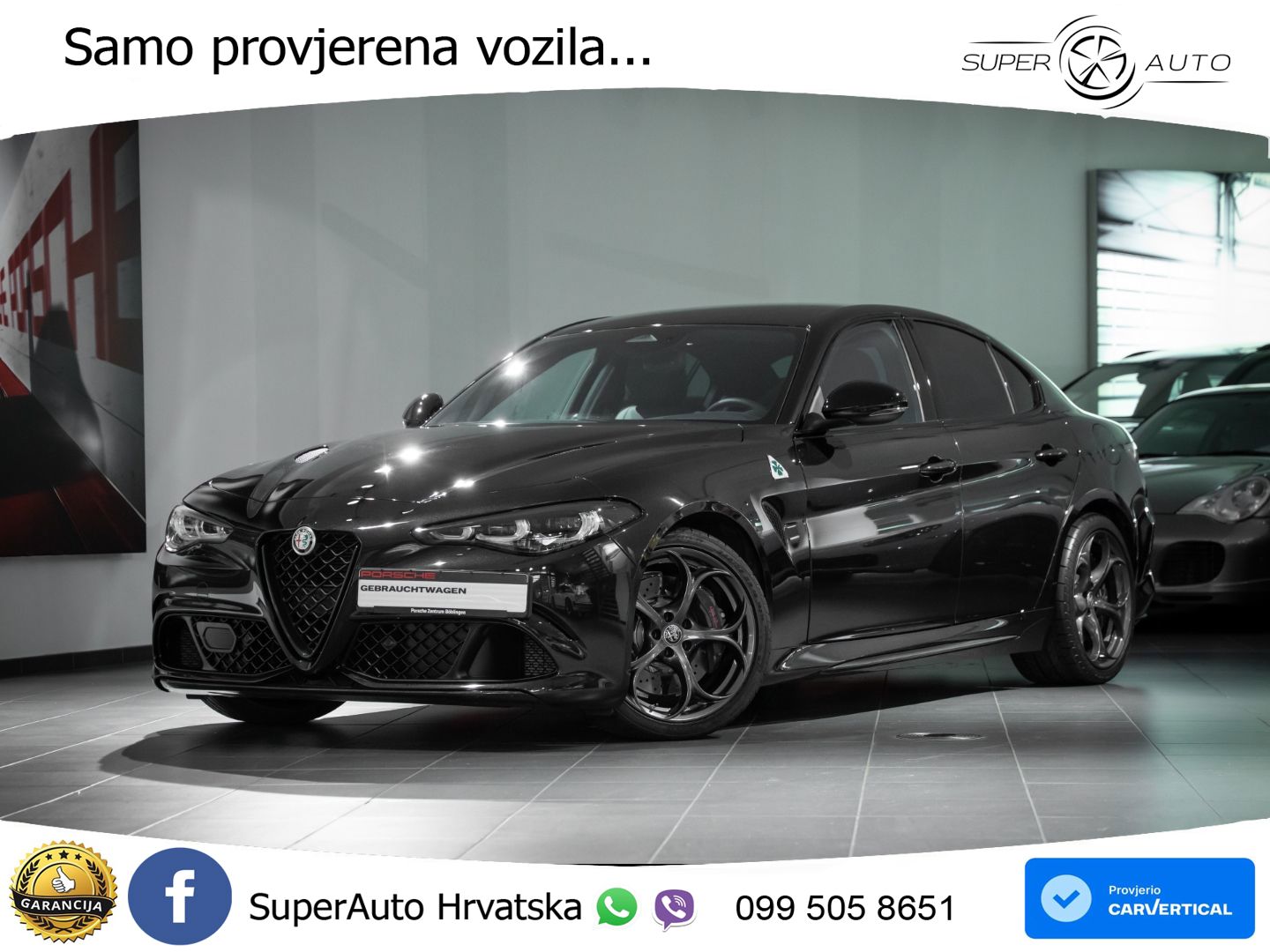 Alfa Romeo Giulia Quadrifoglio 2.9 V6 Bi-Turbo (520 KS) Automatic LED+GR SJED+ACC