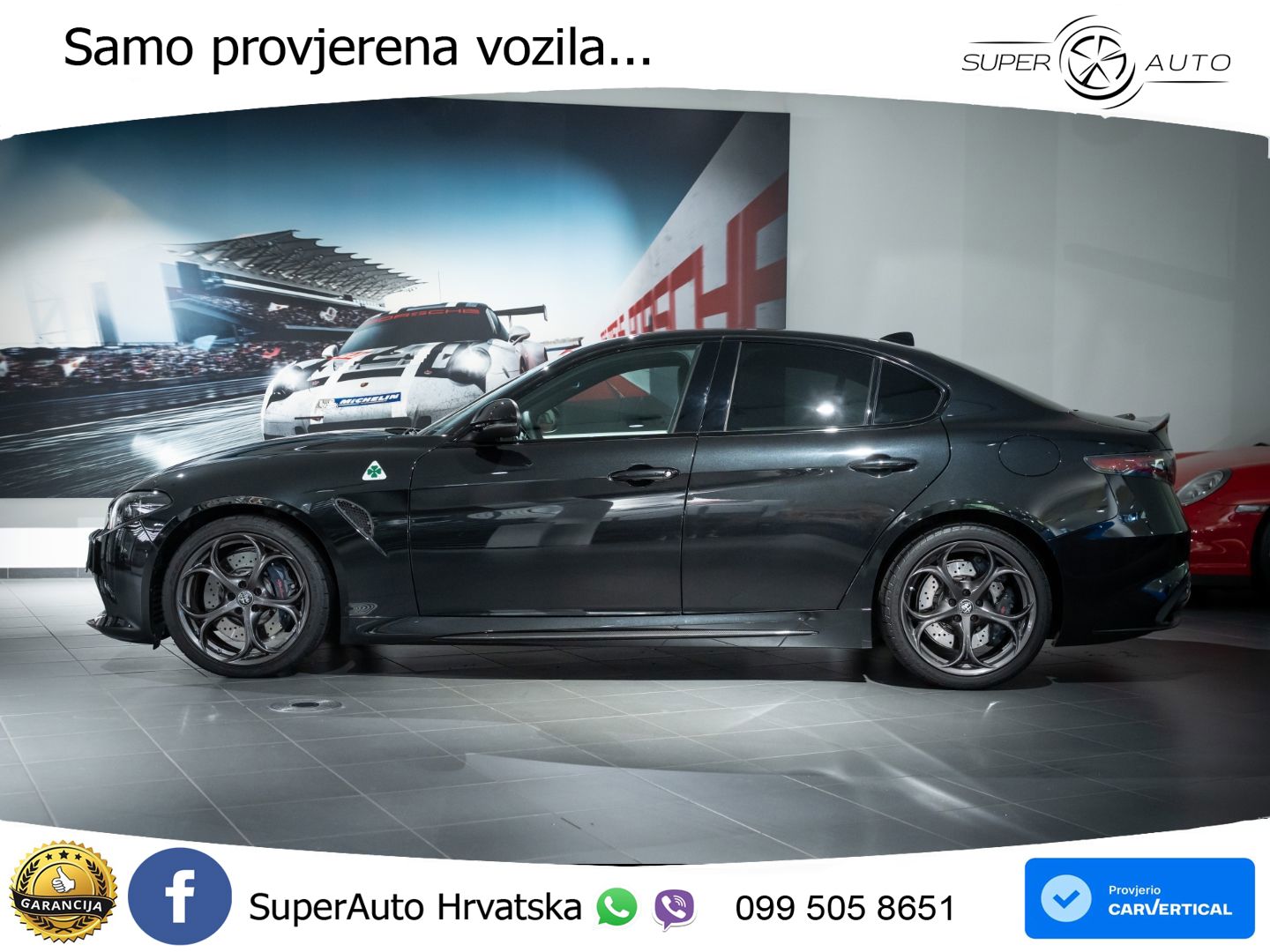 Alfa Romeo Giulia Quadrifoglio 2.9 V6 Bi-Turbo (520 KS) Automatic LED+GR SJED+ACC