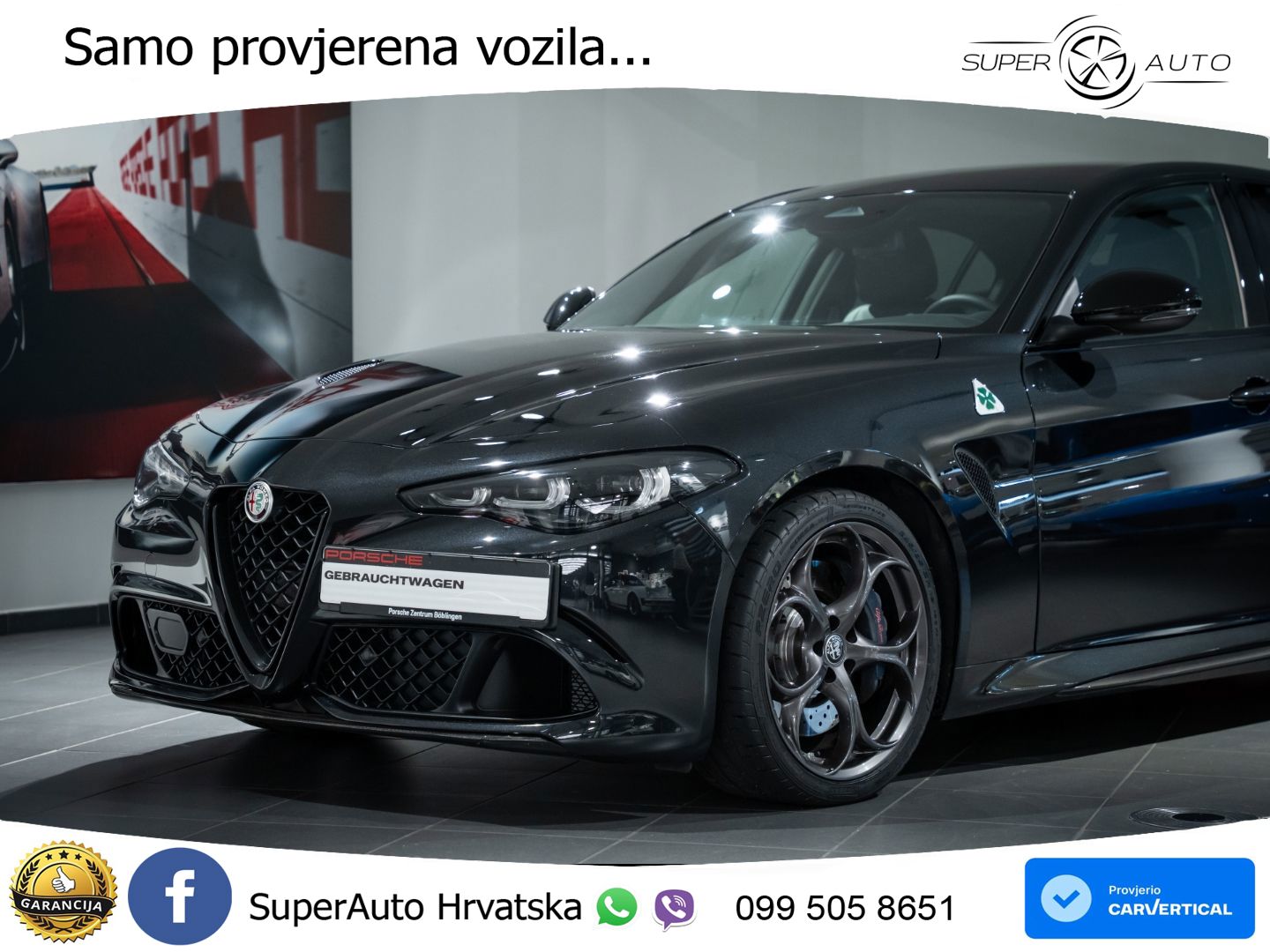 Alfa Romeo Giulia Quadrifoglio 2.9 V6 Bi-Turbo (520 KS) Automatic LED+GR SJED+ACC